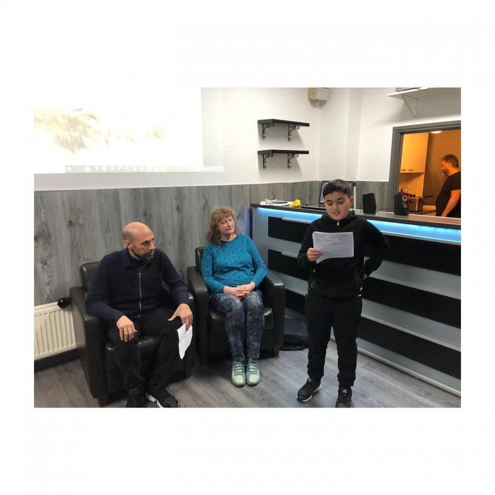 Lydia Rood en Abdelkader Benali