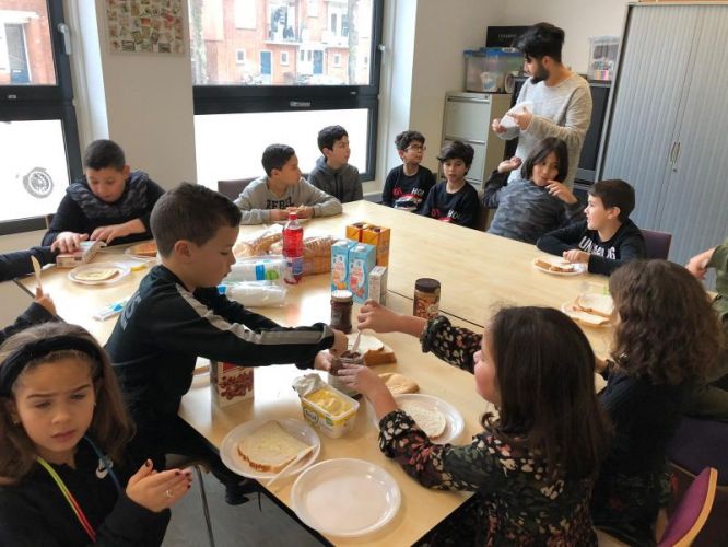 Lunchen met Tieners